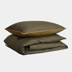 Cotton sateen Bedding set- Moss green