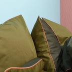 Cotton sateen Bedding set- Moss green