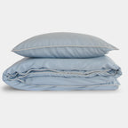 Cotton sateen Bedding set- Blue fog