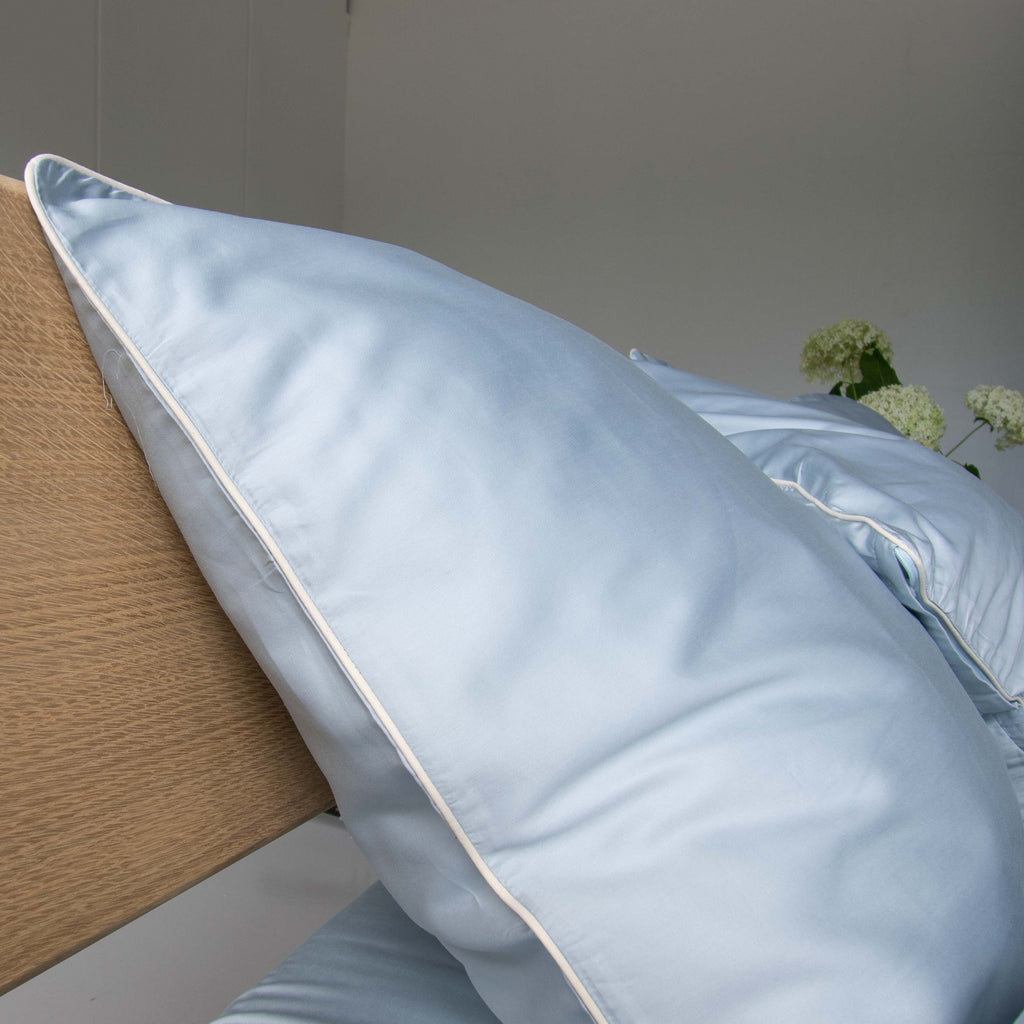 Cotton sateen Bedding set- Blue fog