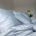 Cotton sateen Bedding set- Blue fog