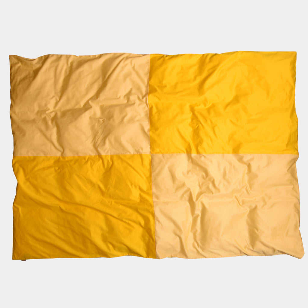 Cotton sateen cut & sew Bedding set- Yellow