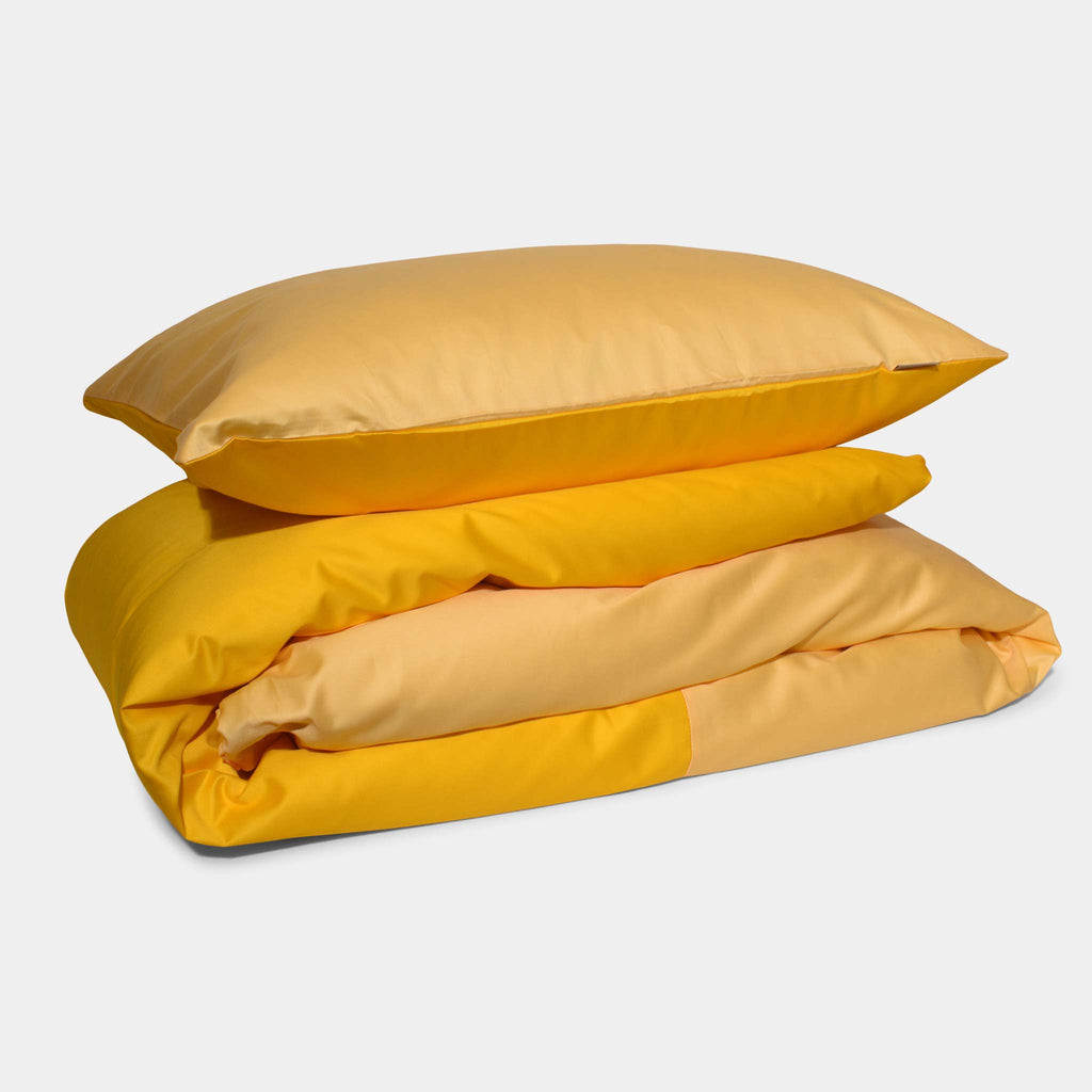 Cotton sateen cut & sew Bedding set- Yellow