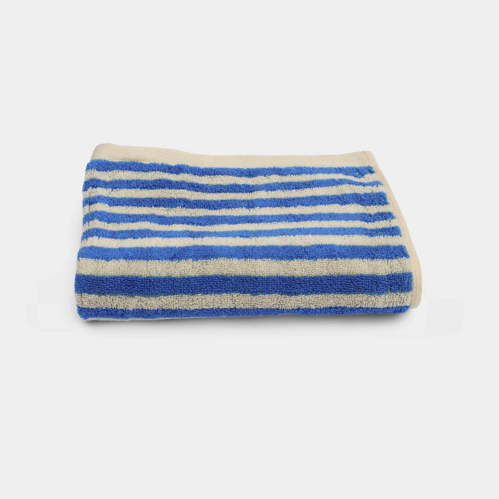 Stripe Hand towel - Aqua blue