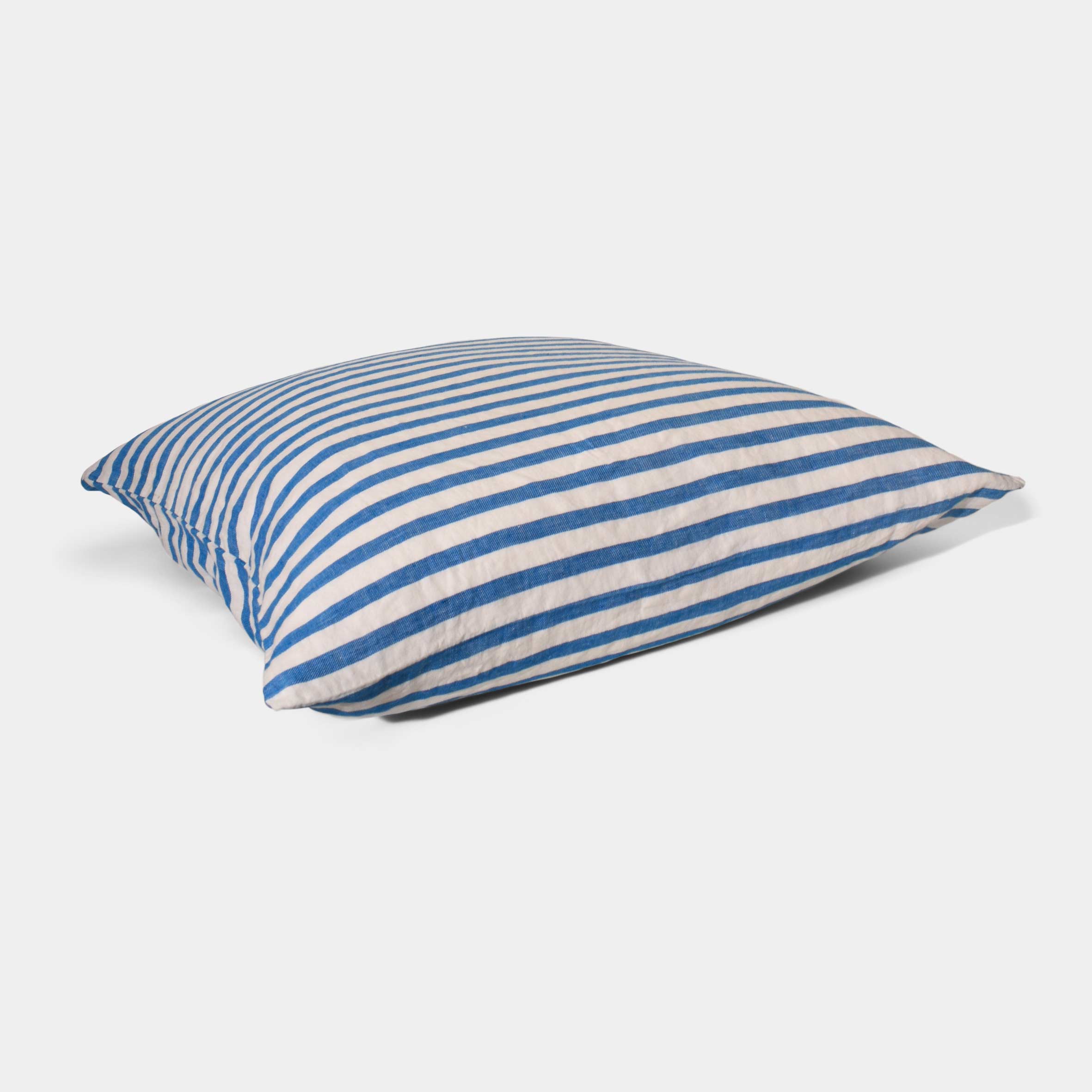 Linen Bedding set - Blue stripe