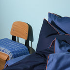 Cotton sateen Bedding set- Dusty blue