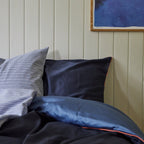 Cotton sateen pillowcase - Dusty blue