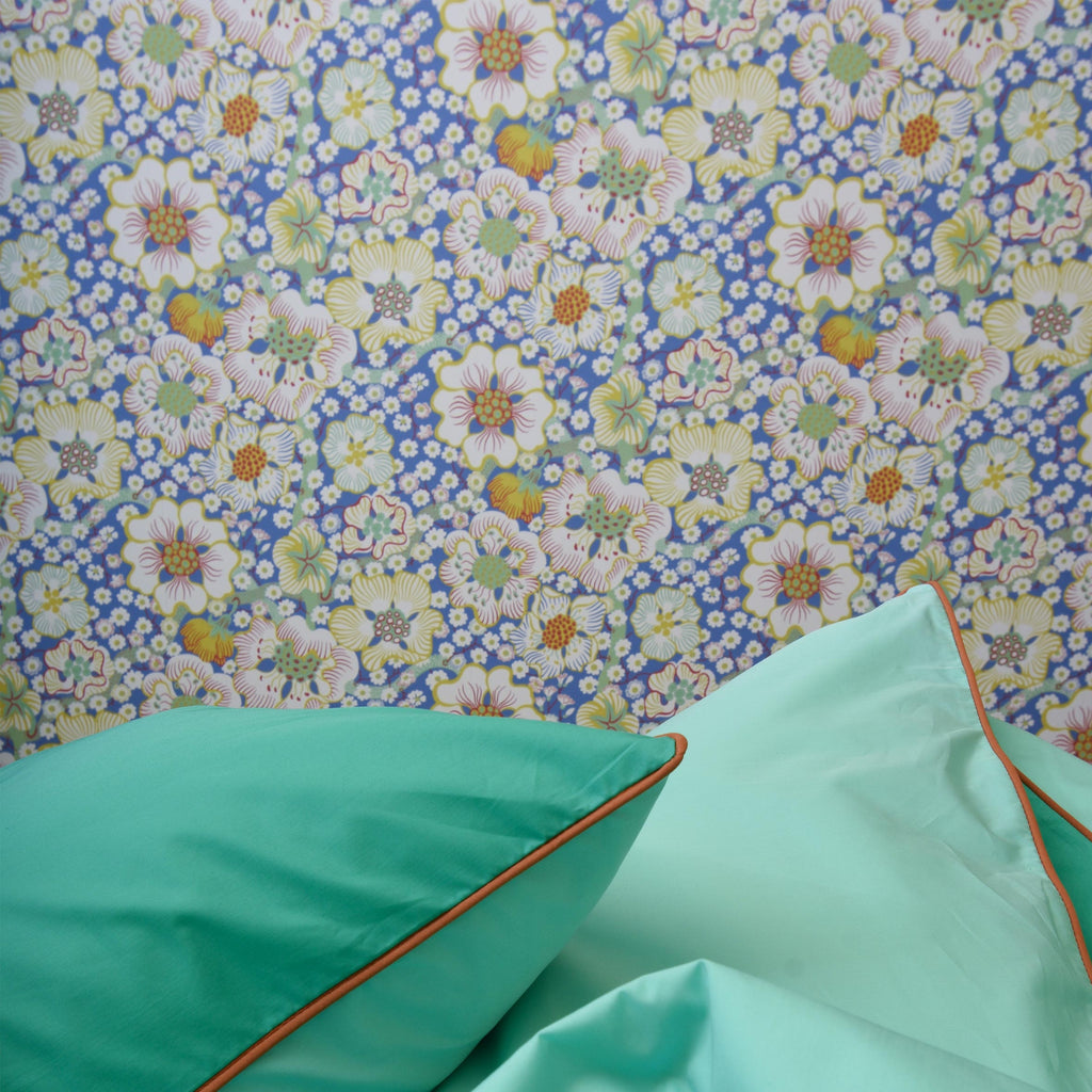 Cotton percale Bedding set- Mint