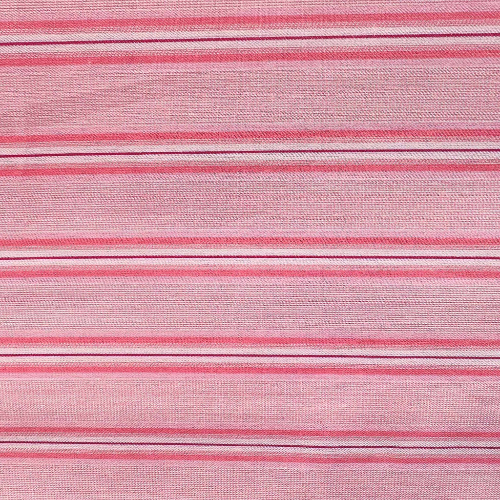 Cotton percale Pillowcase - Pink shirt stripe
