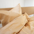 Cotton sateen pillowcase - Khaki