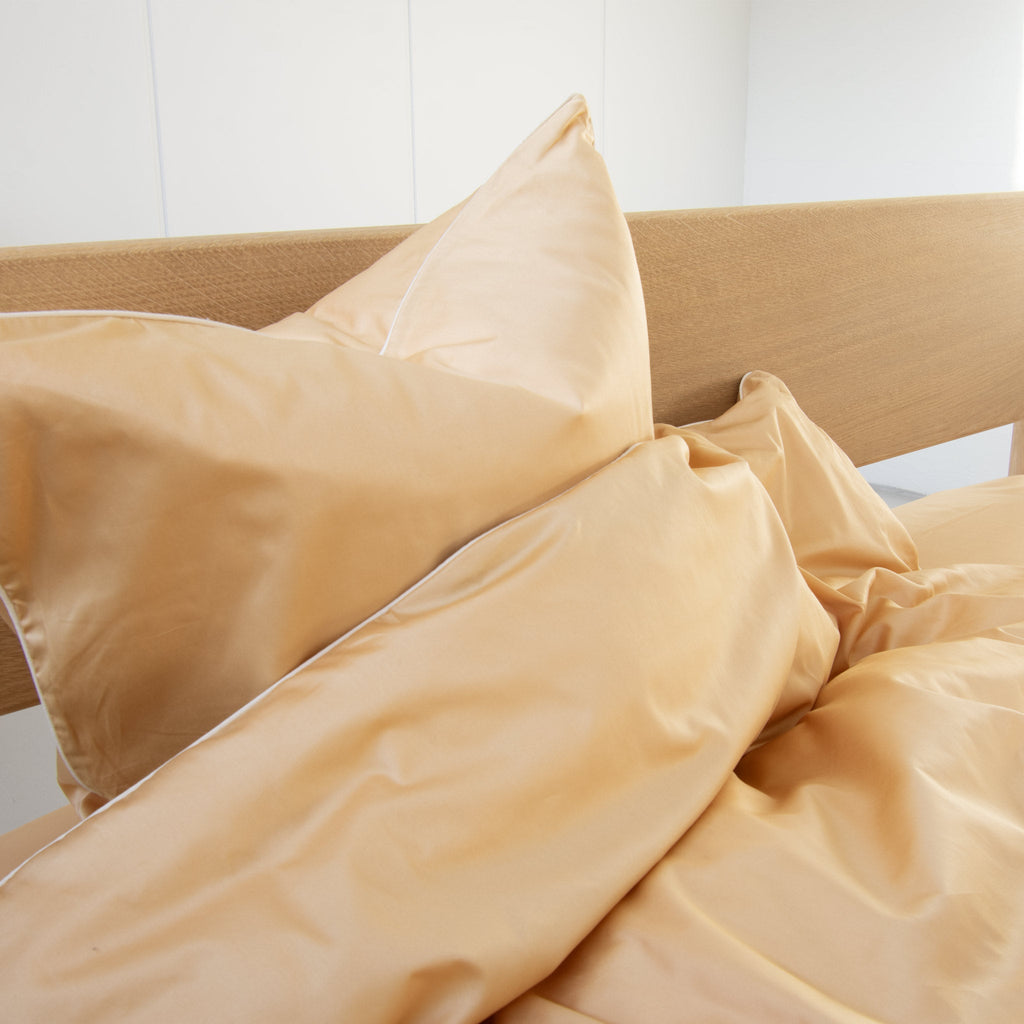 Cotton sateen Bedding set- Khaki