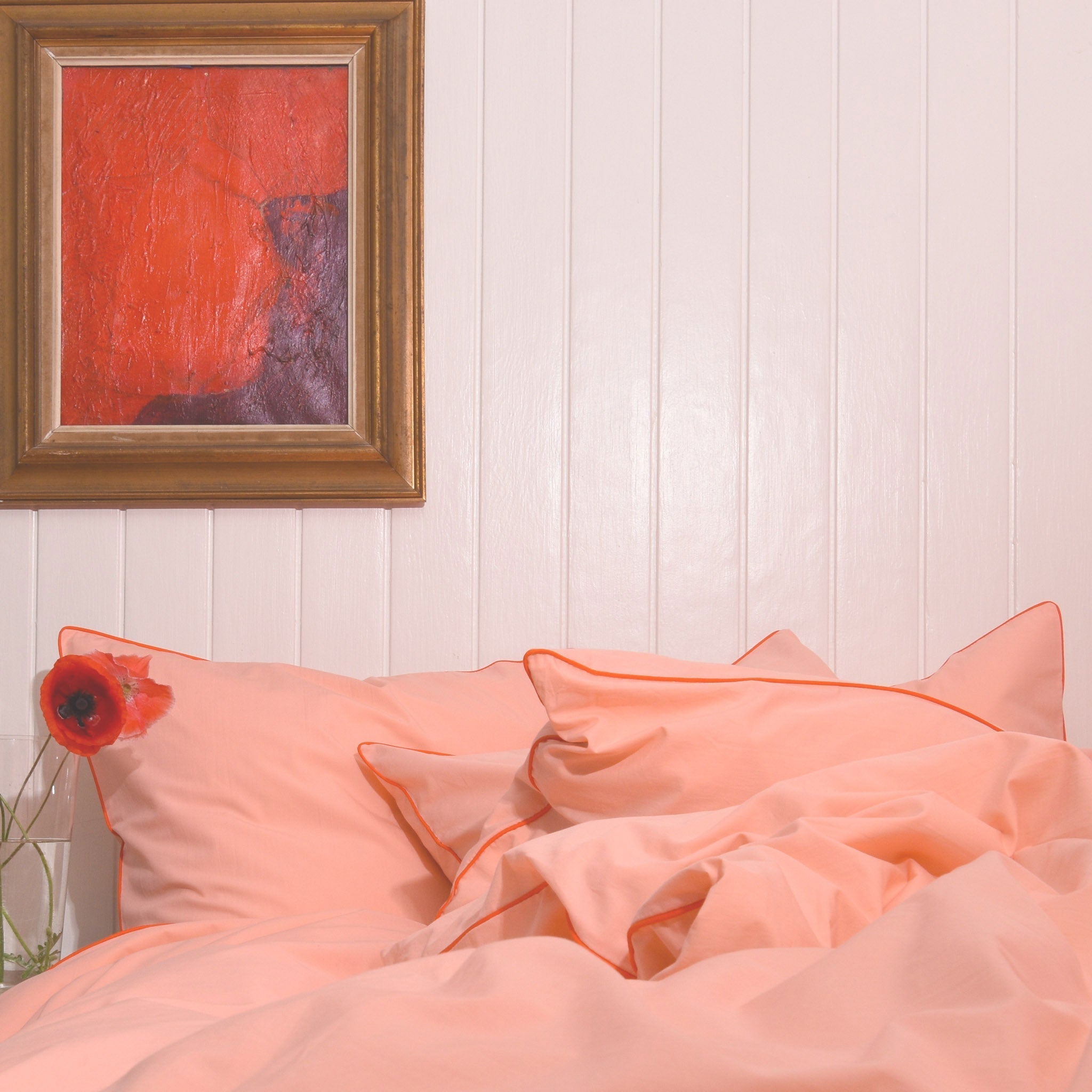 Cotton percale undersheet - Pink