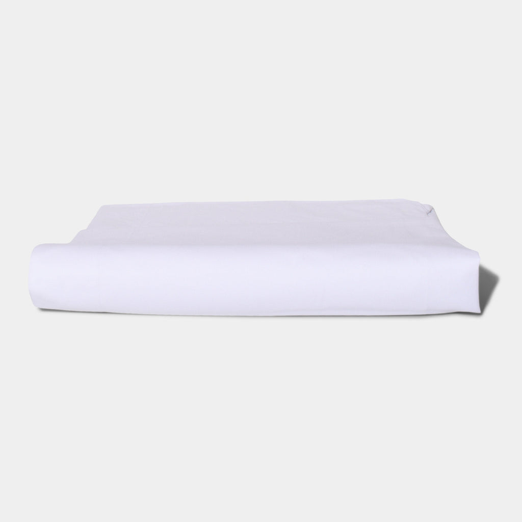 Cotton percale undersheet - White