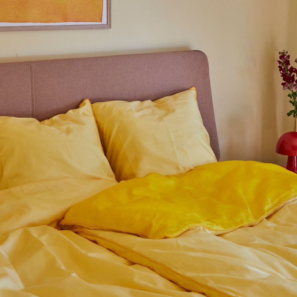 Cotton sateen Bedding set- Yellow