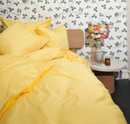 Cotton sateen Bedding set- Yellow